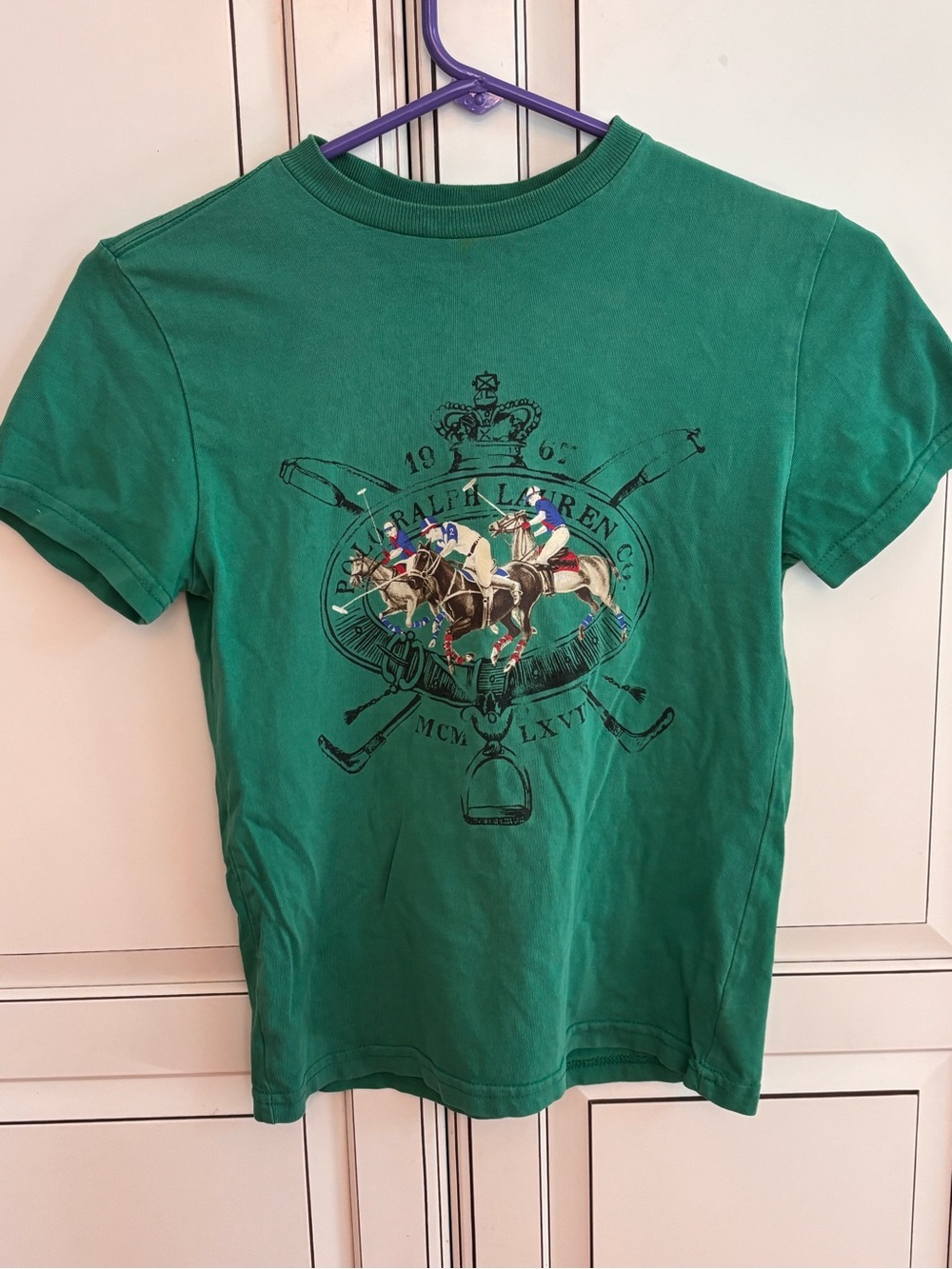 Polo by Ralph Lauren Green Graphic Boys T-Shirt Size S (8)